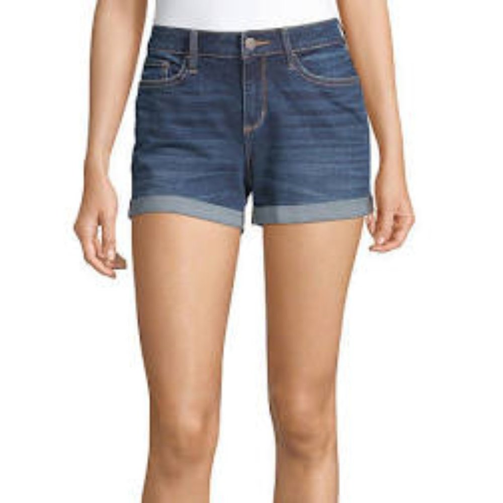 a.n.a Women's Dark Blue Denim Jean Shorts